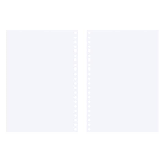 5.8" x 8.2" A5 Blank Fill Paper, 50 Sheets by Recollections™